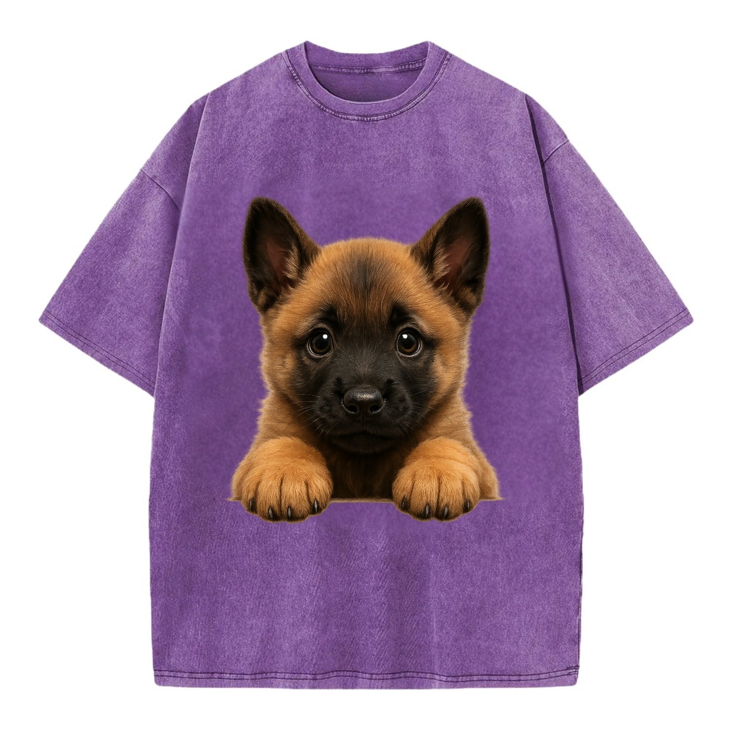 Belgian Malinois  - Vintage T-shirt - Purple