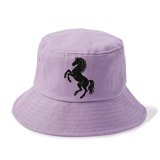 Stallion rearing on hind legs - Bucket Hat - Purple