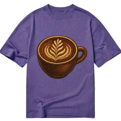 Latte Art  - Classic T-shirt - Purple