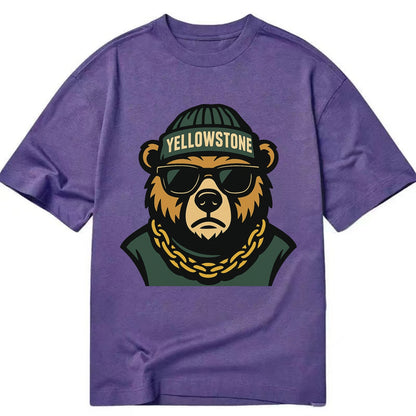 Yellowstone Bear - Classic T-shirt - Purple