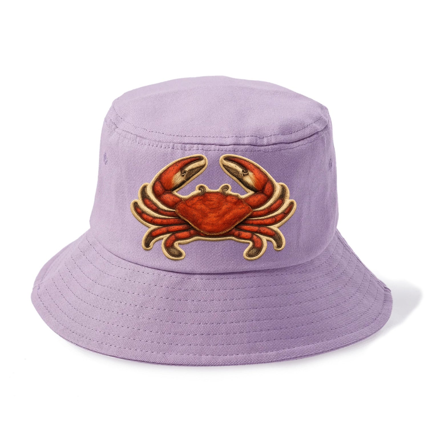CRAB CLAWS - red crab in scarlet and orange , seafood - Bucket Hat - Purple
