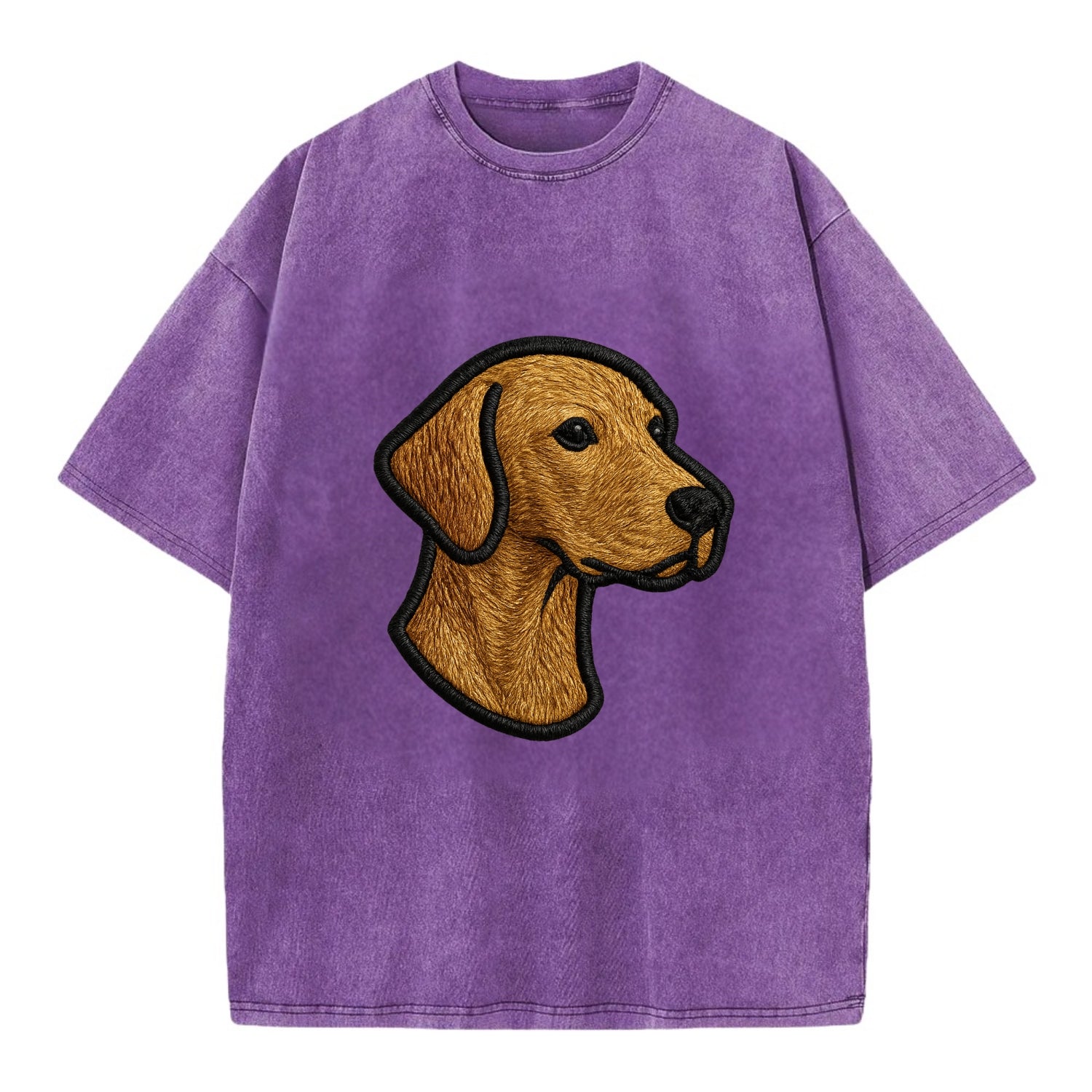 Vizsla - Modern noble design with bold b - Vintage T-shirt - Purple