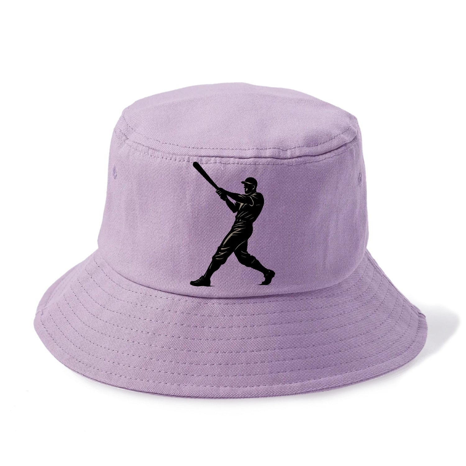 Baseball batter in full swing - Bucket Hat - Purple