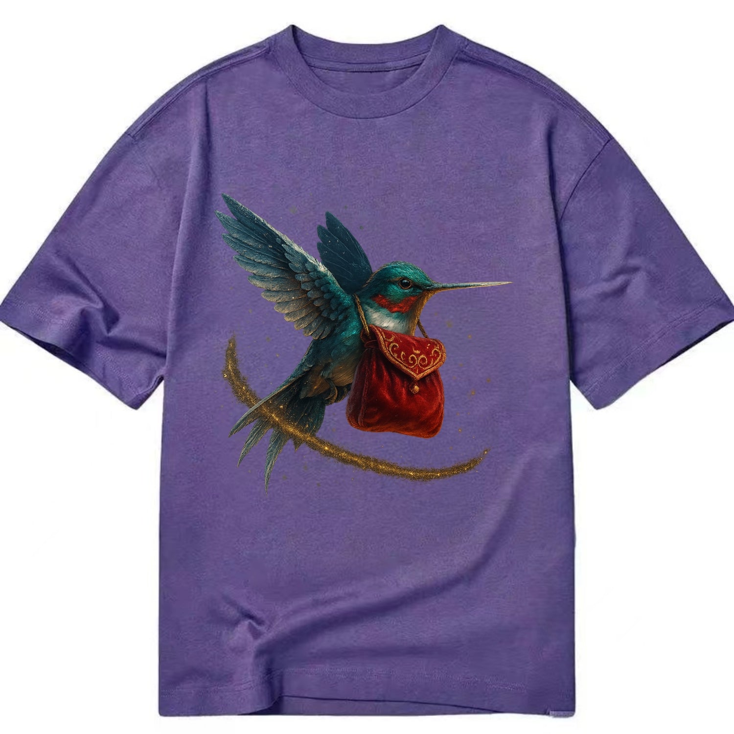 Frostbite Hummingbird Courier  - Classic T-shirt - Purple