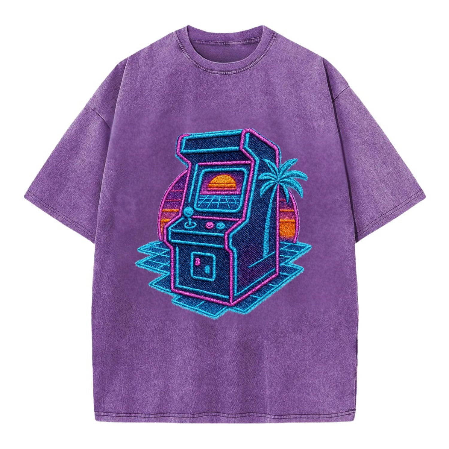 Arcade Machine - Vintage T-shirt - Purple