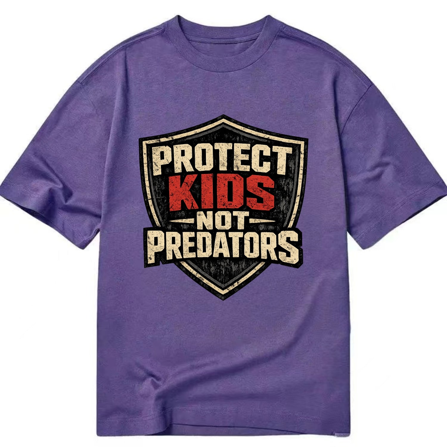 Protect Kids Not Predators - Classic T-shirt - Purple