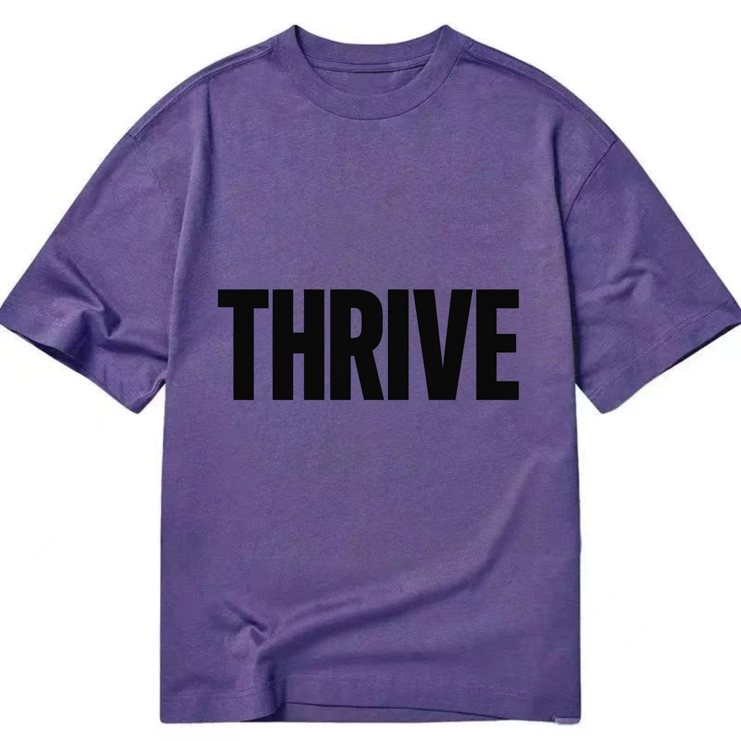 Bold typography design - "THRIVE" - flourishing, doing well - Classic T-shirt - Purple