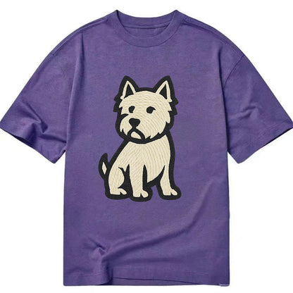 West Highland White Terrier - Alert stan Classic T-shirt - Purple
