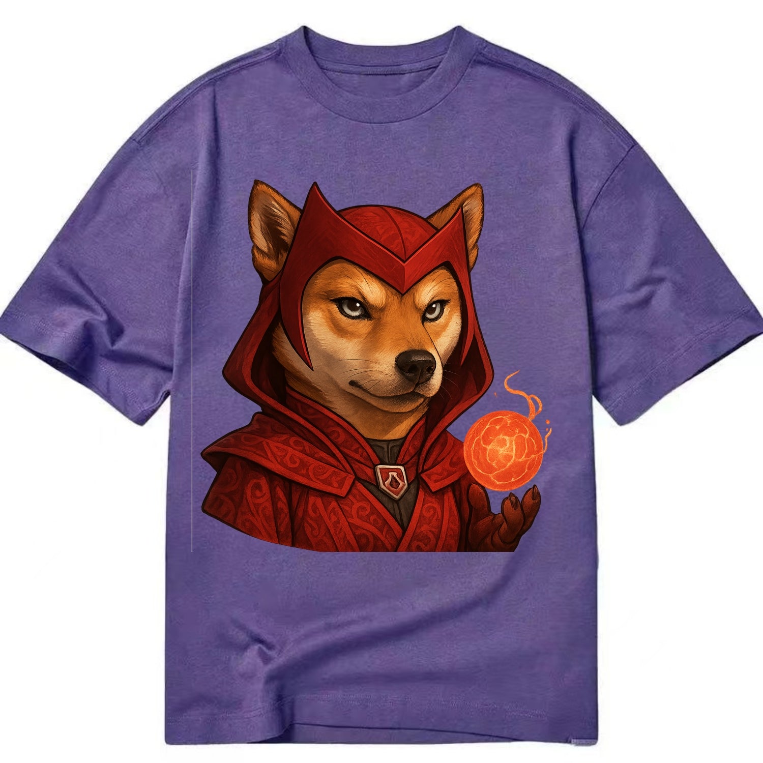 Shiba Inu Scarlet Witch  - Classic T-shirt - Purple