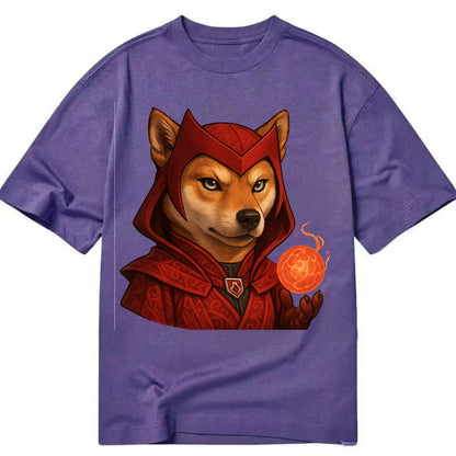Shiba Inu Scarlet Witch  - Classic T-shirt - Purple