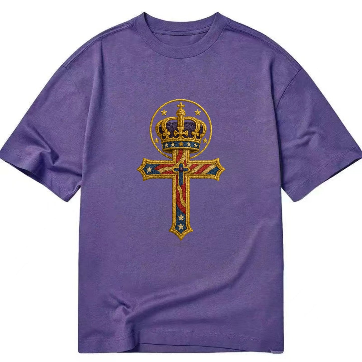 Cross and Crown  - Classic T-shirt - Purple