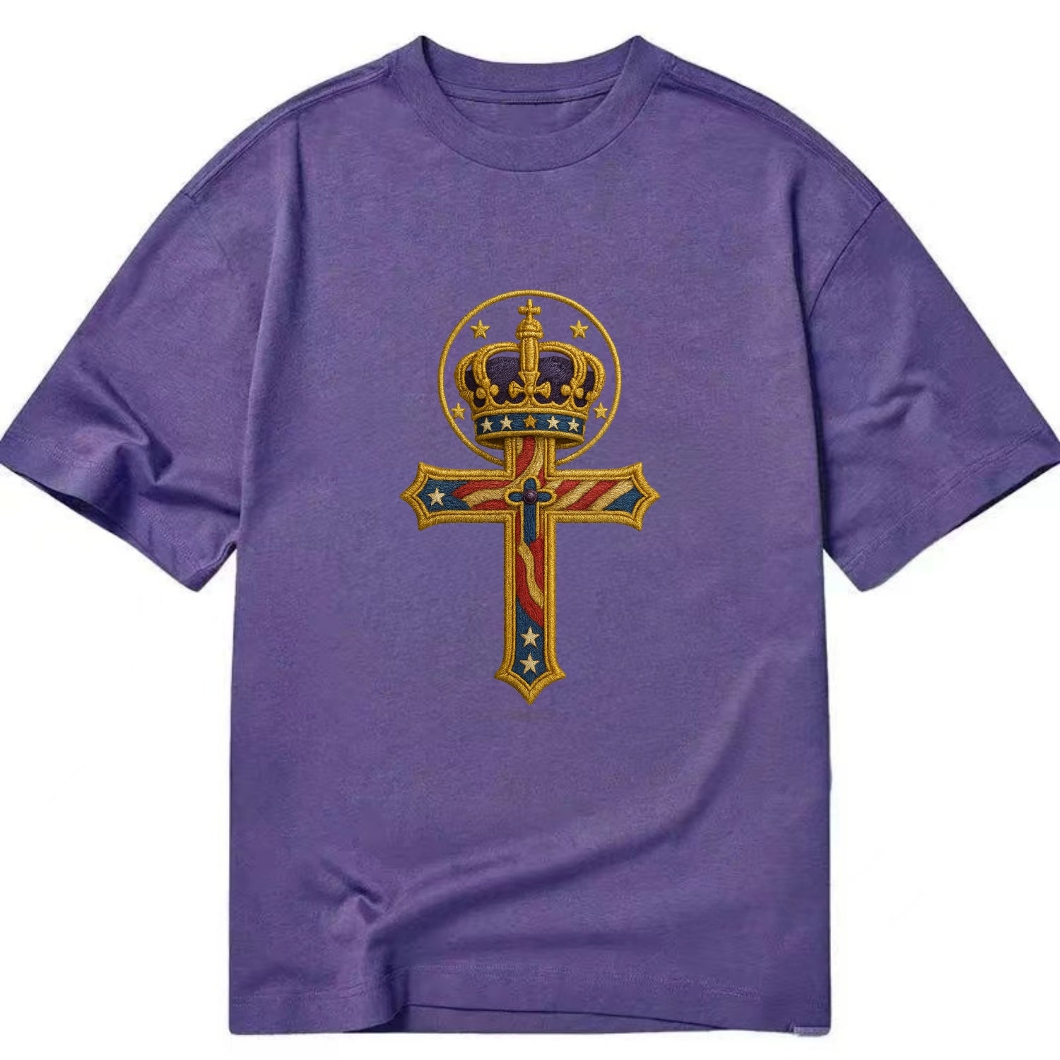 Cross and Crown  - Classic T-shirt - Purple