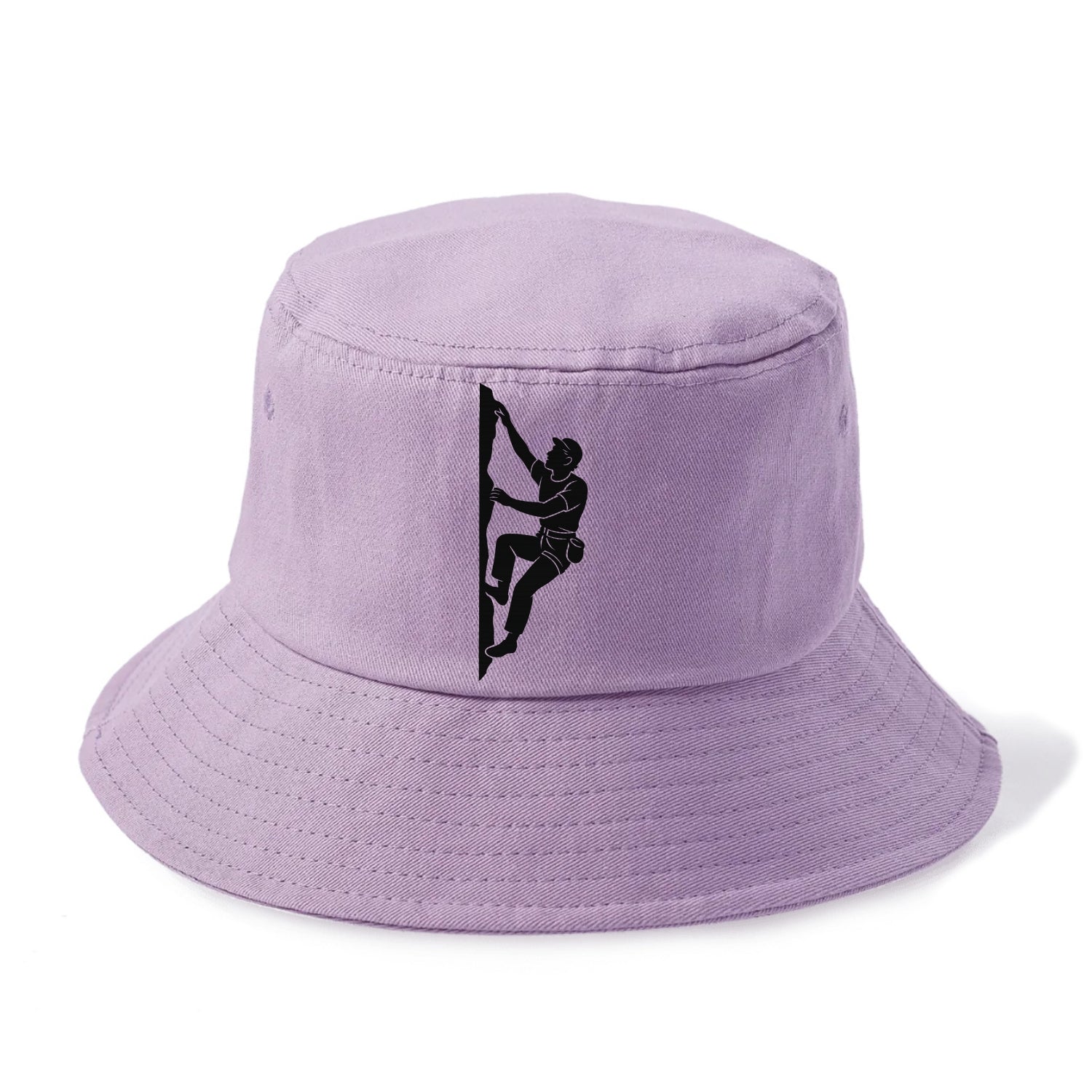 Rock climber reaching for the next hold - Bucket Hat - Purple