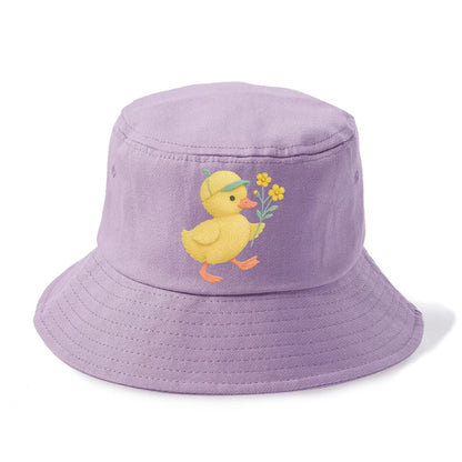 Yellow Duckling - Bucket Hat - Purple