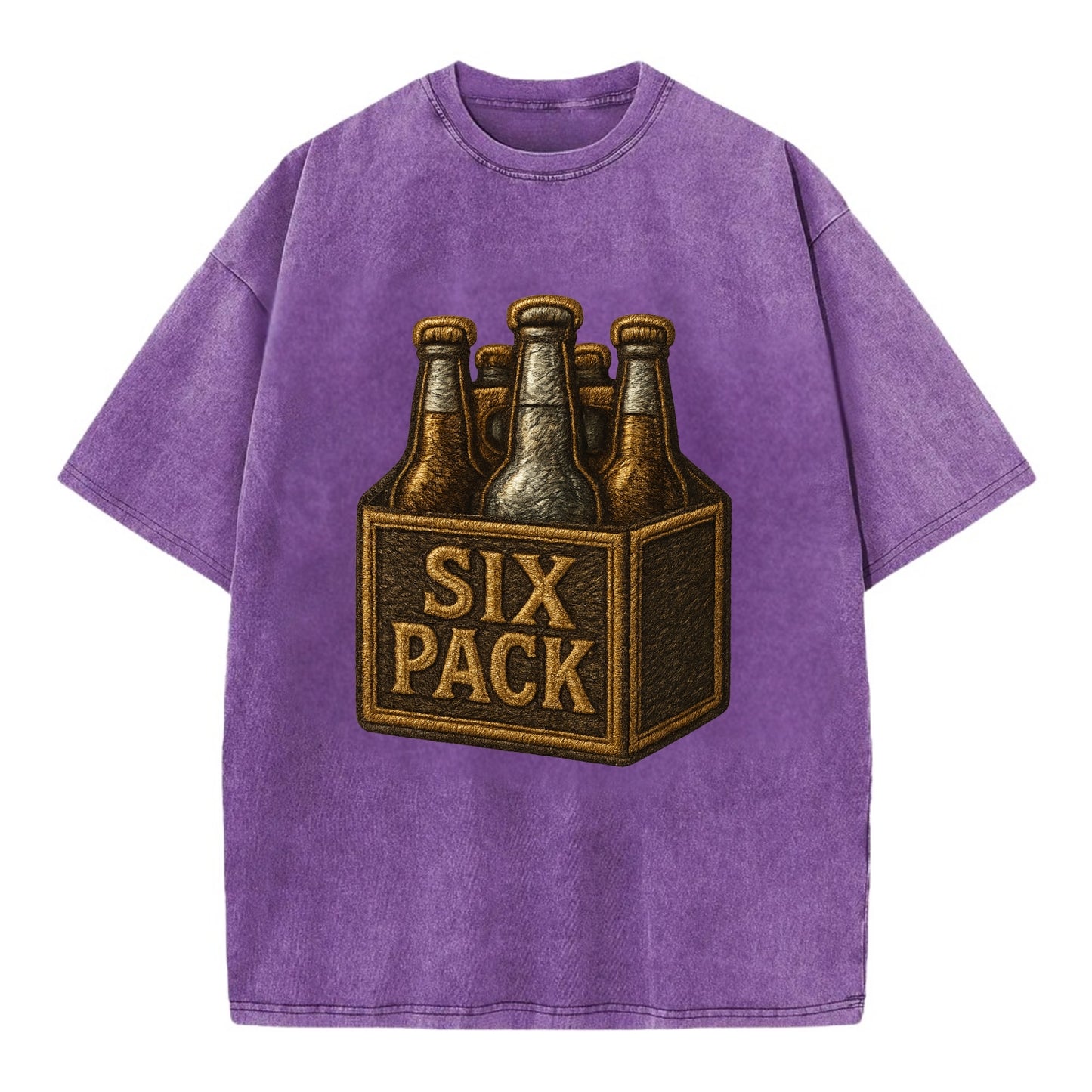 Six Pack  - Vintage T-shirt - Purple