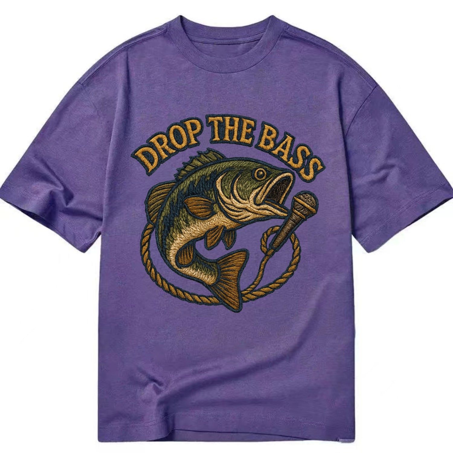 Drop The Bass  - Classic T-shirt - Purple