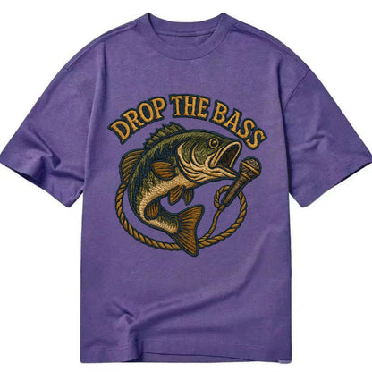 Drop The Bass  - Classic T-shirt - Purple