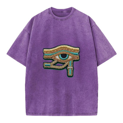 Eye of Horus - Vintage T-shirt - Purple