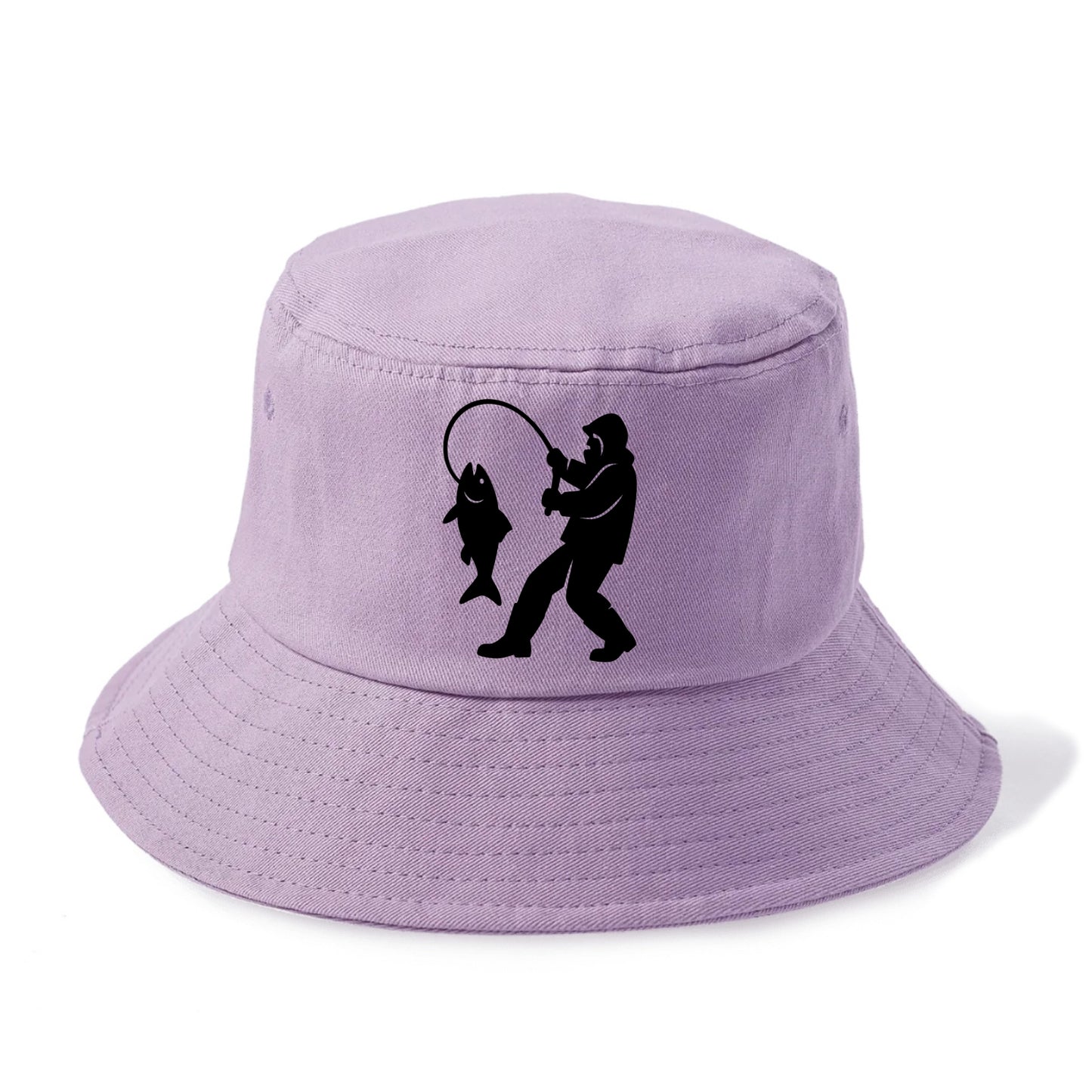 Alaskan fisherman hauling catch - Bucket Hat - Purple