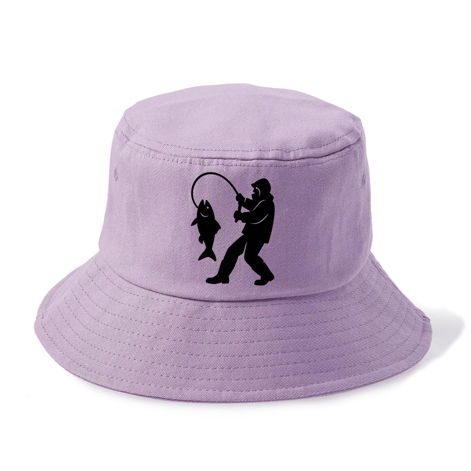 Alaskan fisherman hauling catch - Bucket Hat - Purple
