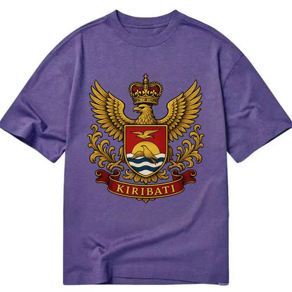 Kiribati Heritage Badge  - Classic T-shirt - Purple