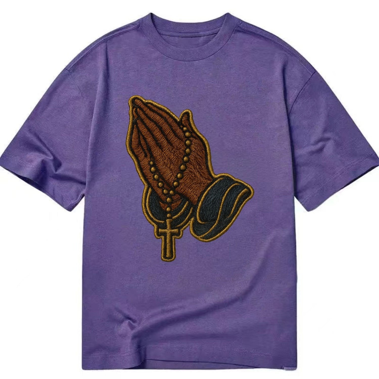 Praying Hands  - Classic T-shirt - Purple