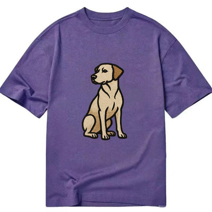 Rhodesian Ridgeback - Red wheaten sittin Classic T-shirt - Purple