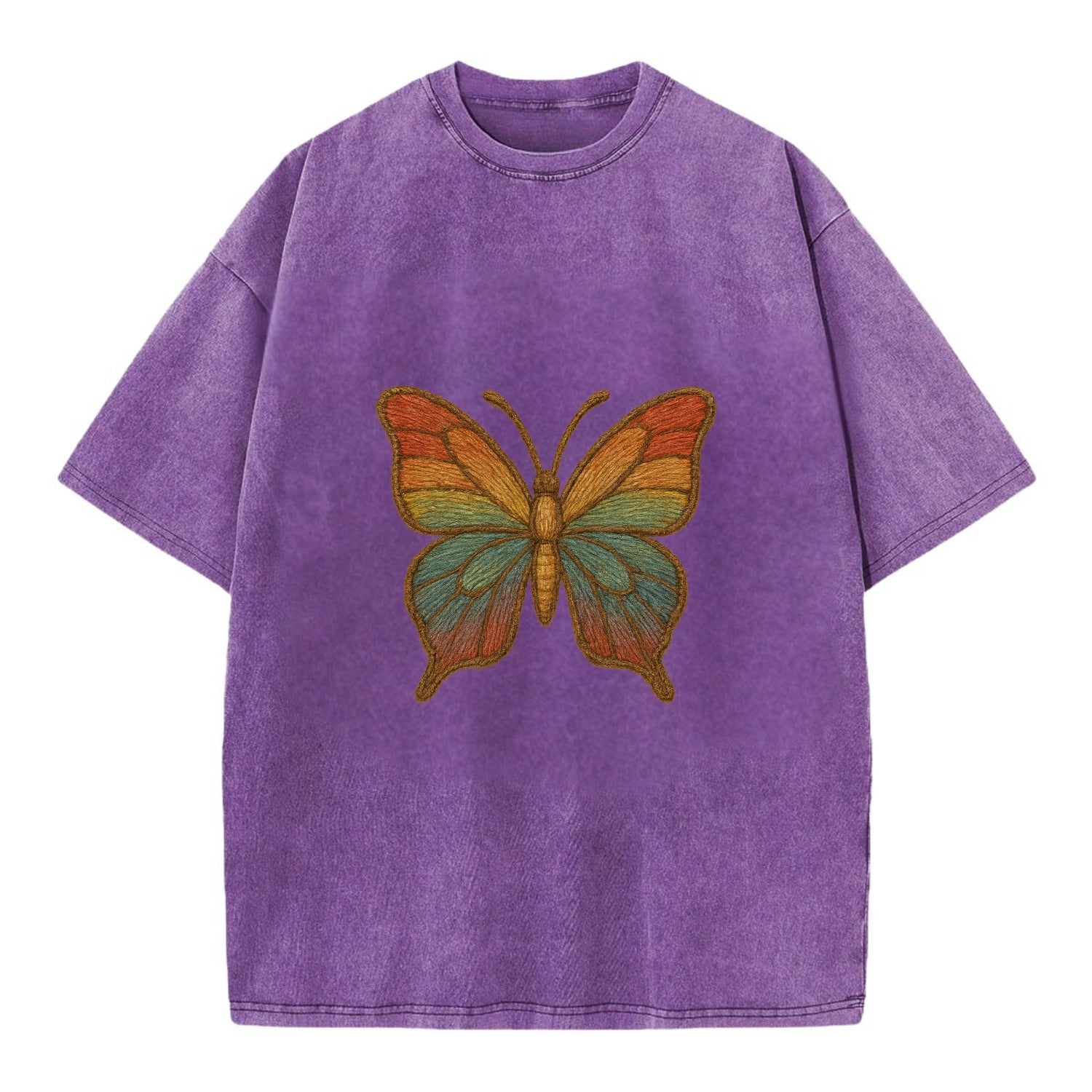 Butterfly Transformation  - Vintage T-shirt - Purple
