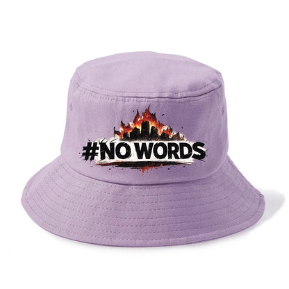 No Words - Bucket Hat - Purple
