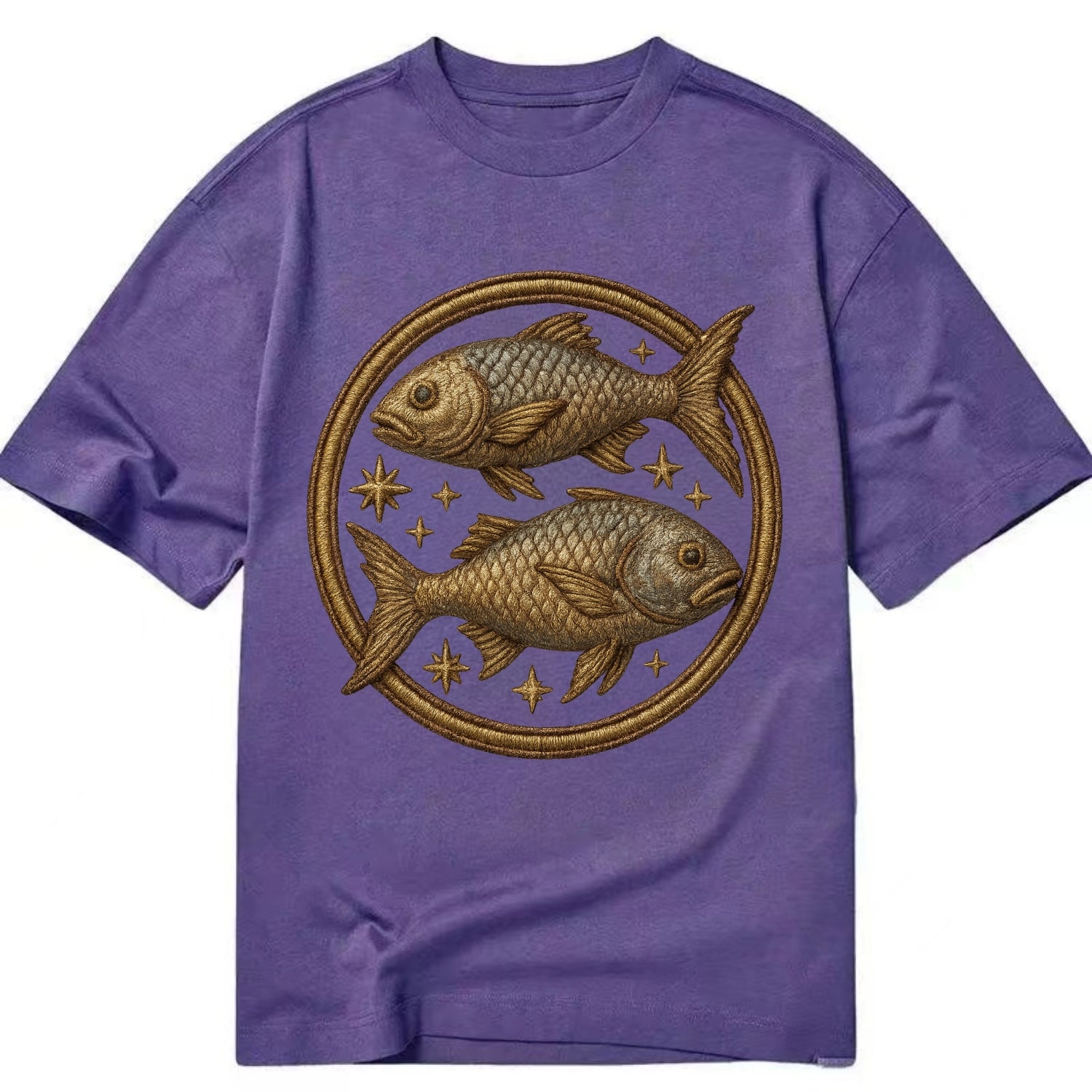 Pisces Fish  - Classic T-shirt - Purple