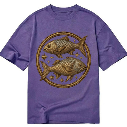 Pisces Fish  - Classic T-shirt - Purple