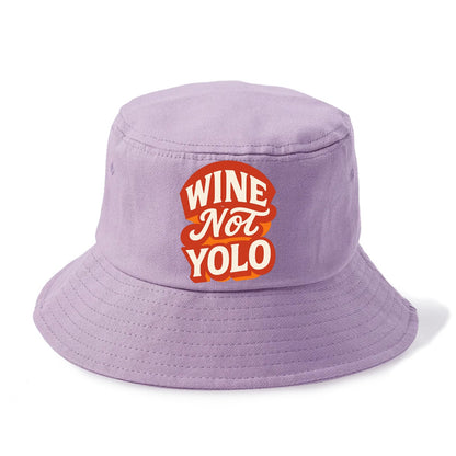 Wine Not - YOLO - Bucket Hat - Purple