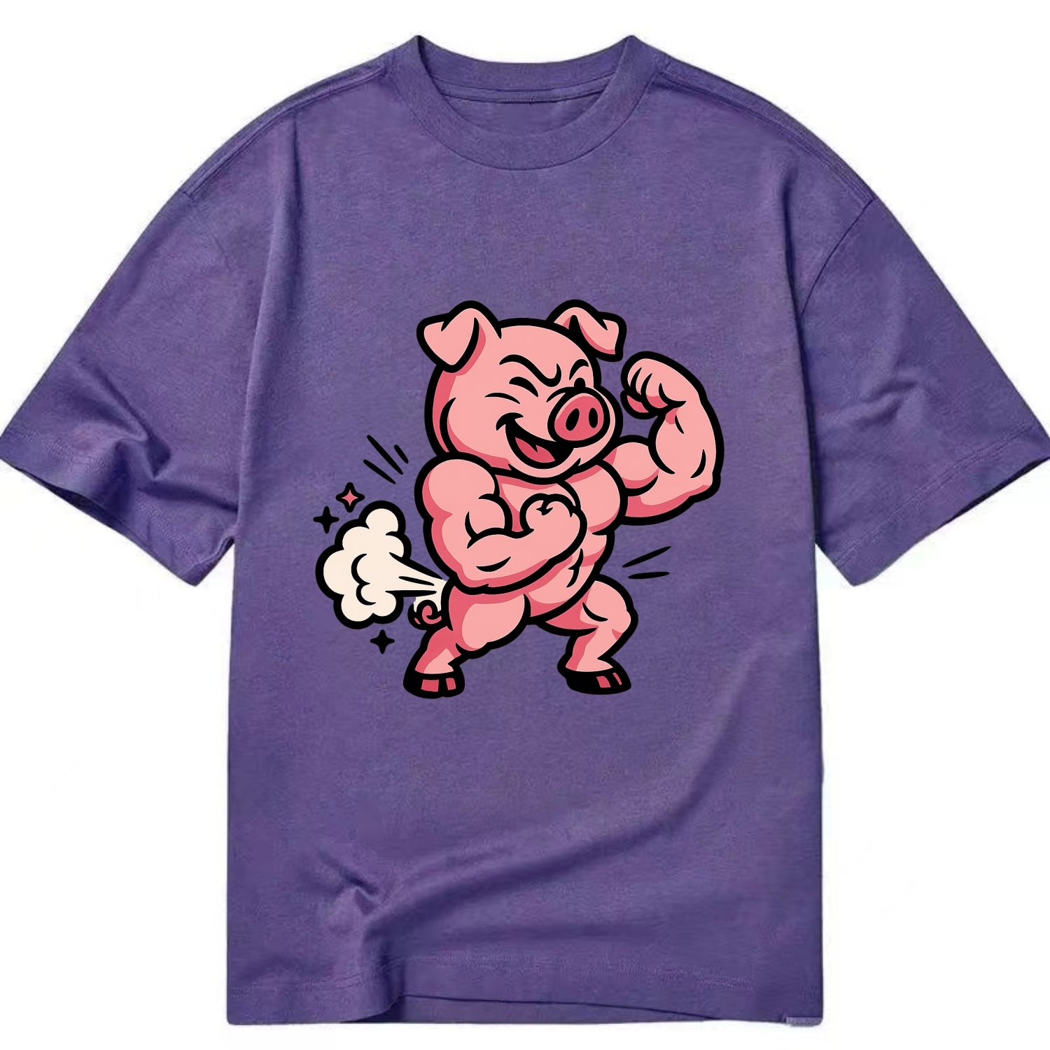Strong Pig - Classic T-shirt - Purple