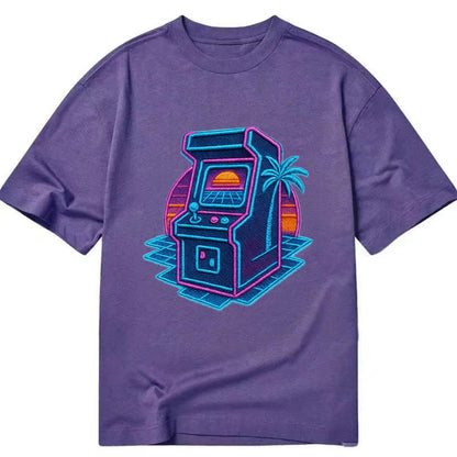 Arcade Machine - Classic T-shirt - Purple