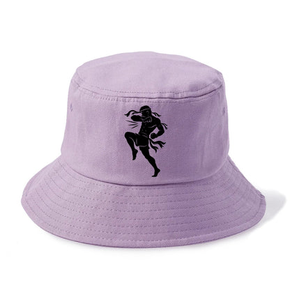 Thai Muay Thai fighter elbow strike - Bucket Hat - Purple
