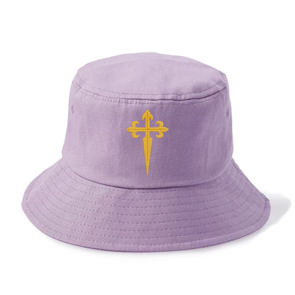 Order Of Santiago Cross - Bucket Hat - Purple
