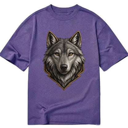 Wolf Totem  - Classic T-shirt - Purple