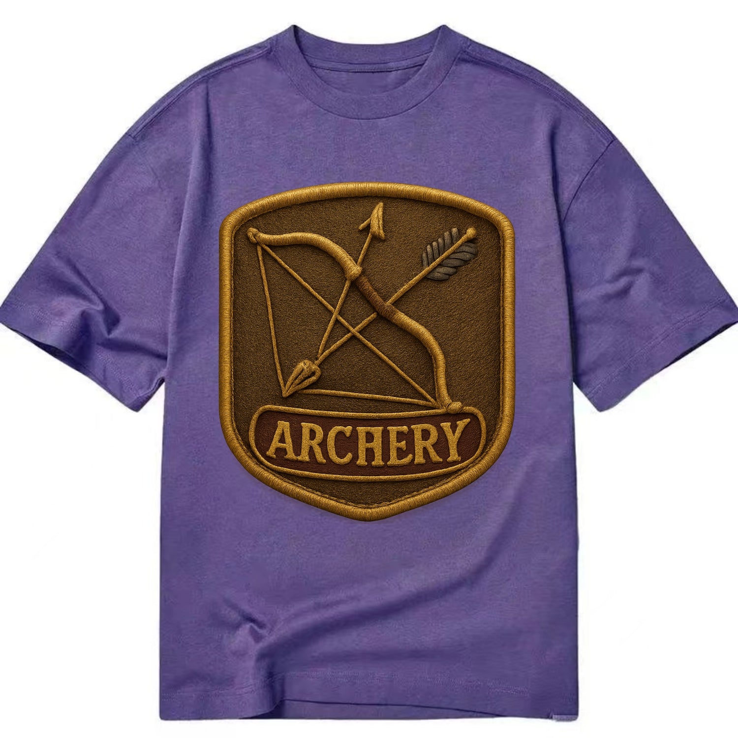 Bow and arrow crossed - archery enthusiast - Classic T-shirt - Purple