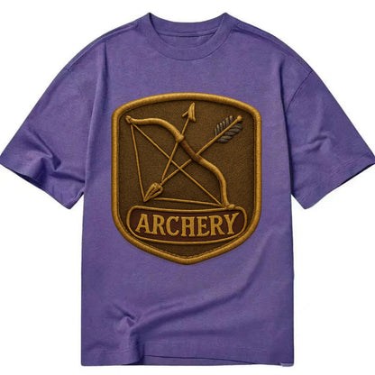 Bow and arrow crossed - archery enthusiast - Classic T-shirt - Purple