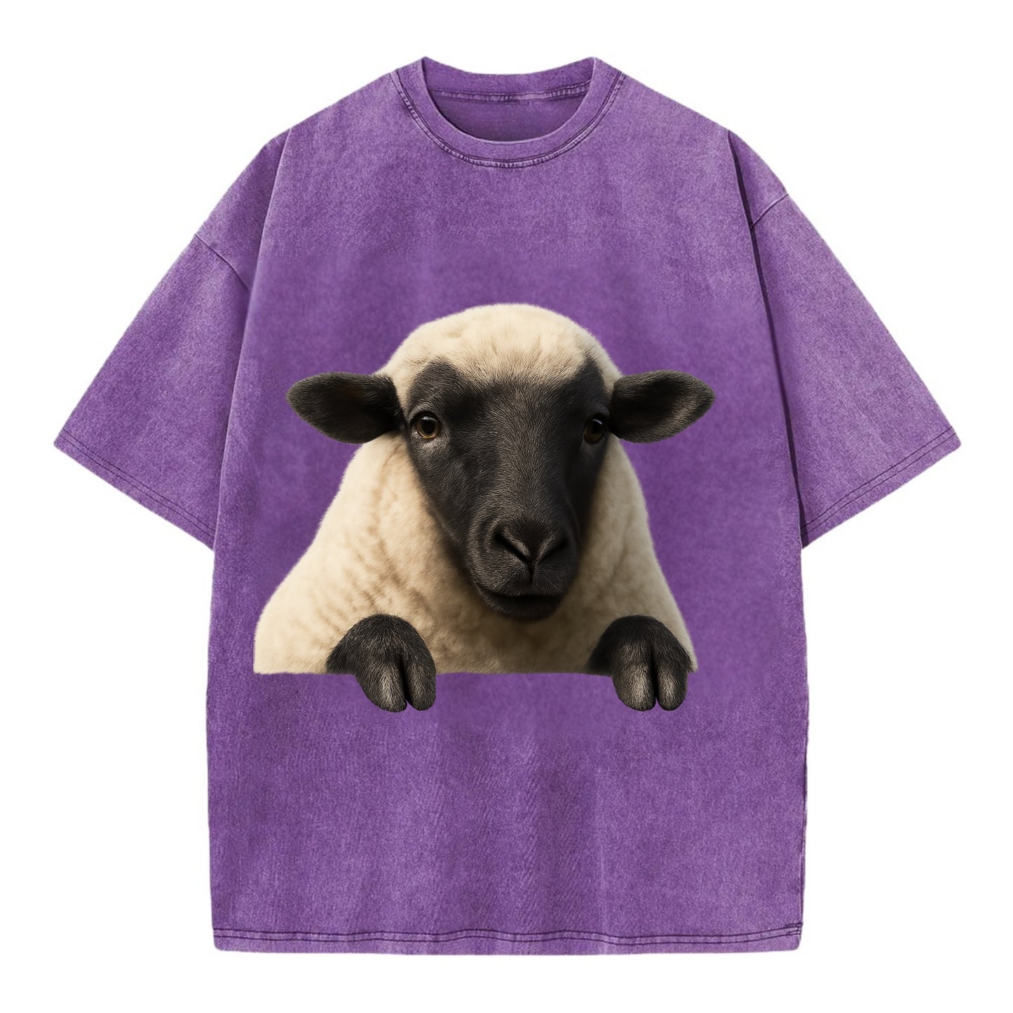 Sheep  - Vintage T-shirt - Purple