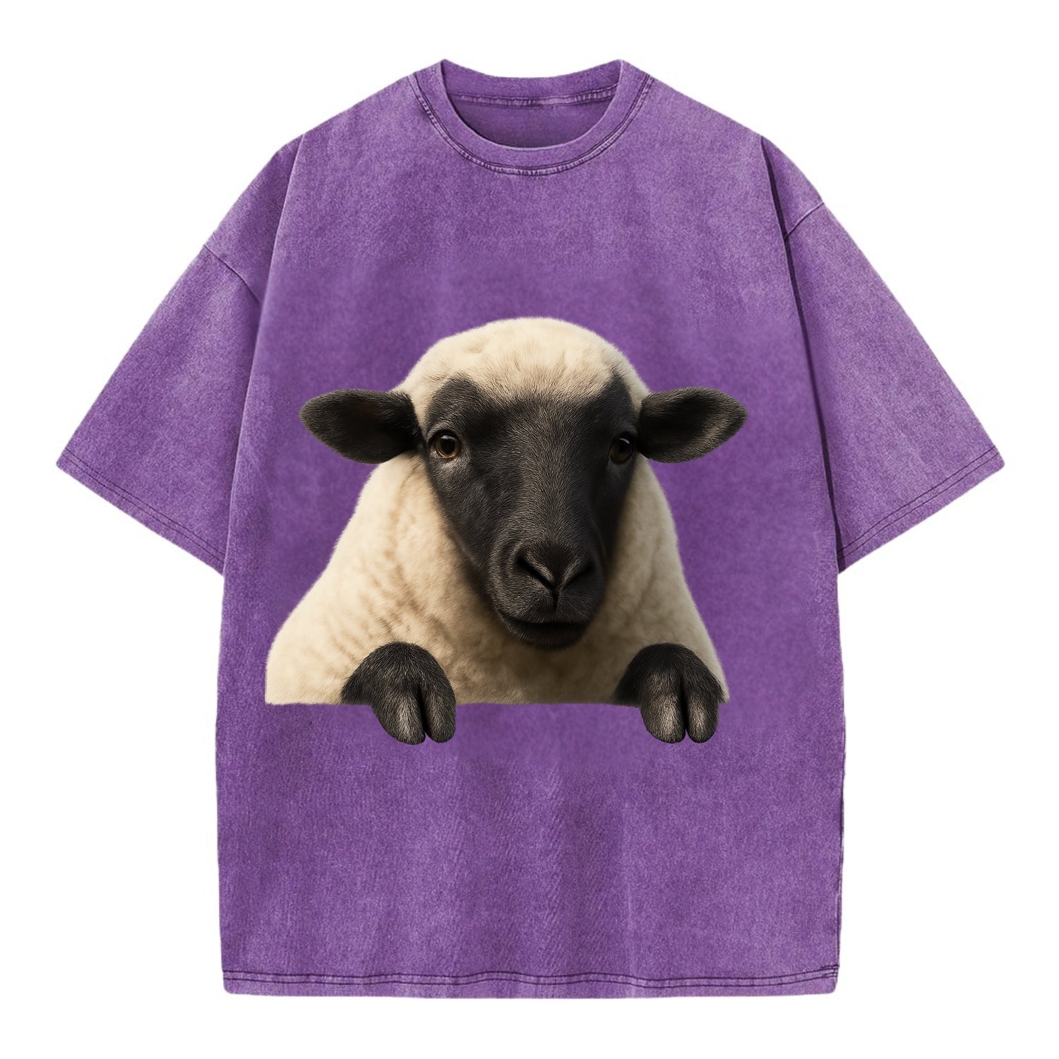 Sheep  - Vintage T-shirt - Purple