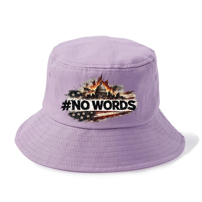 No Words! - Bucket Hat - Purple