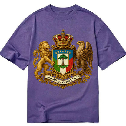 Equatorial Guinea Silk Cotton Tree Emblem - Classic T-shirt - Purple