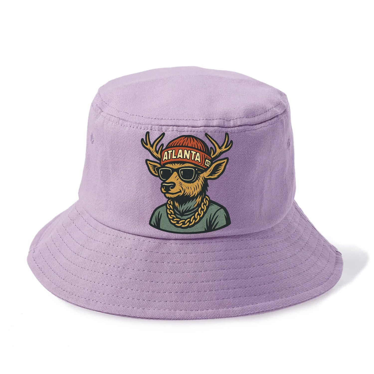 "deer" "atlanta" "atl" "red" "us South" - Bucket Hat - Purple