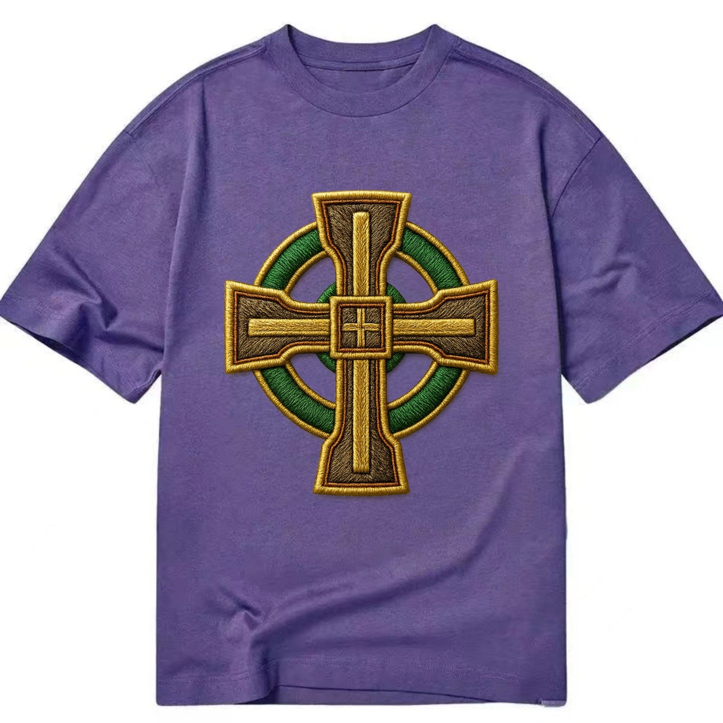 Durrow Cross - Classic T-shirt - Purple