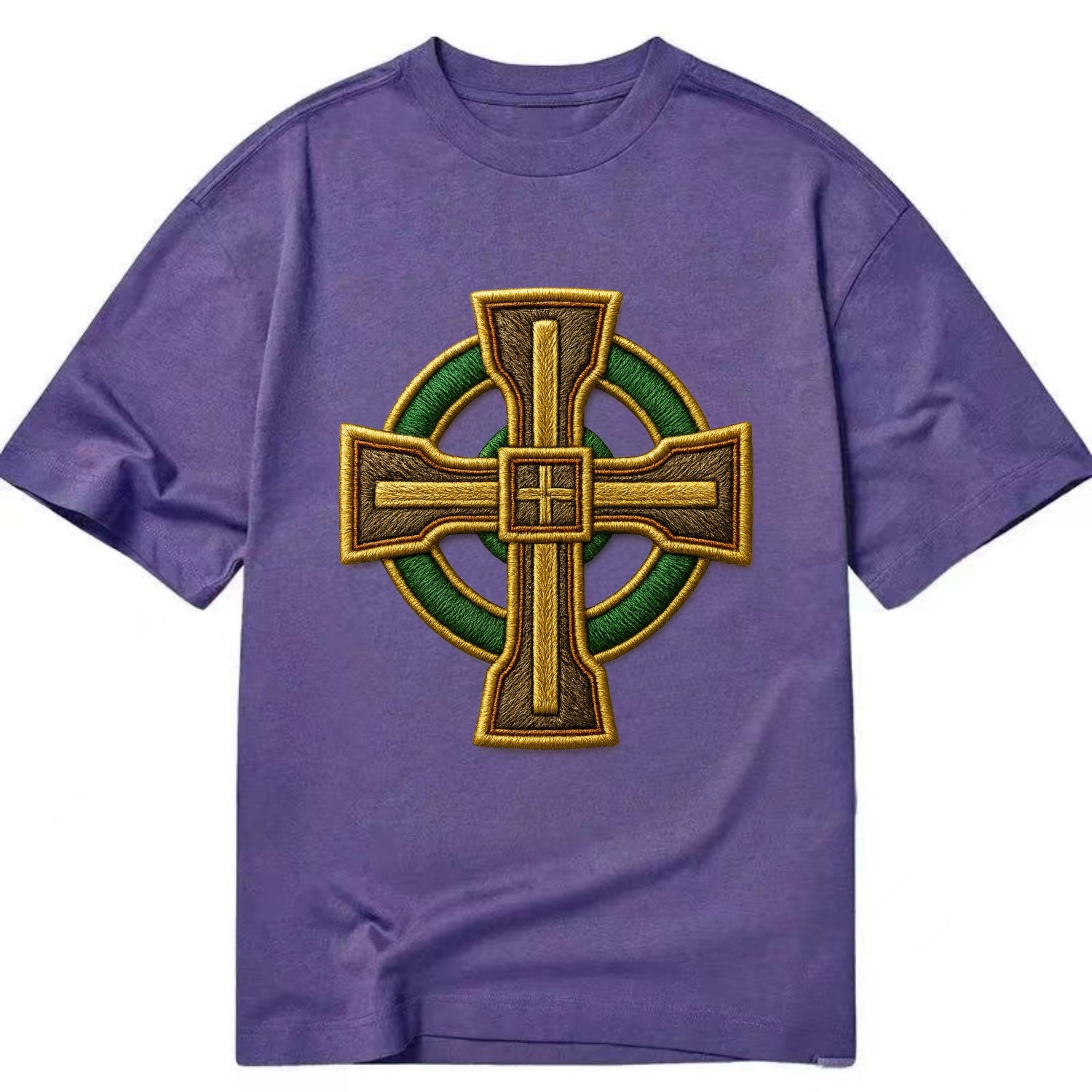 Durrow Cross - Classic T-shirt - Purple