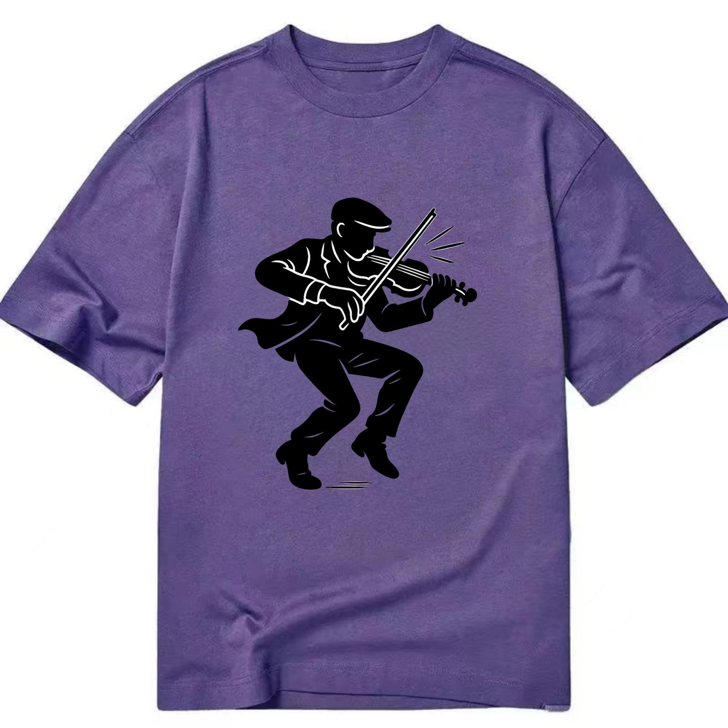 Irish folk musician traditional jig - Classic T-shirt - Purple