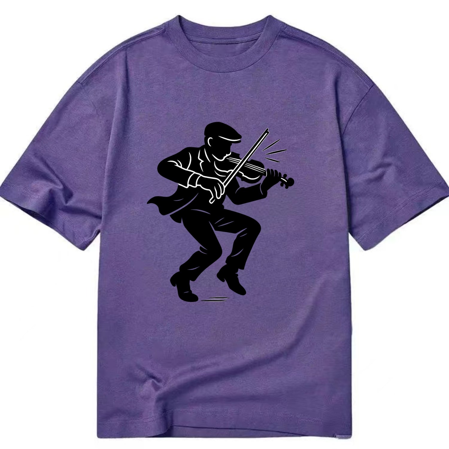 Irish folk musician traditional jig - Classic T-shirt - Purple