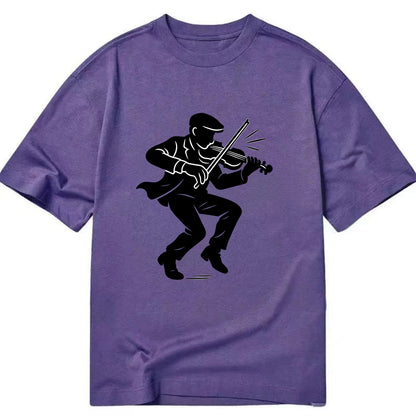Irish folk musician traditional jig - Classic T-shirt - Purple