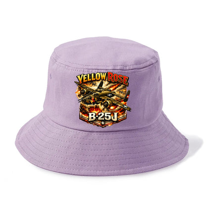 B 25j Yellow Rose - Bucket Hat - Purple